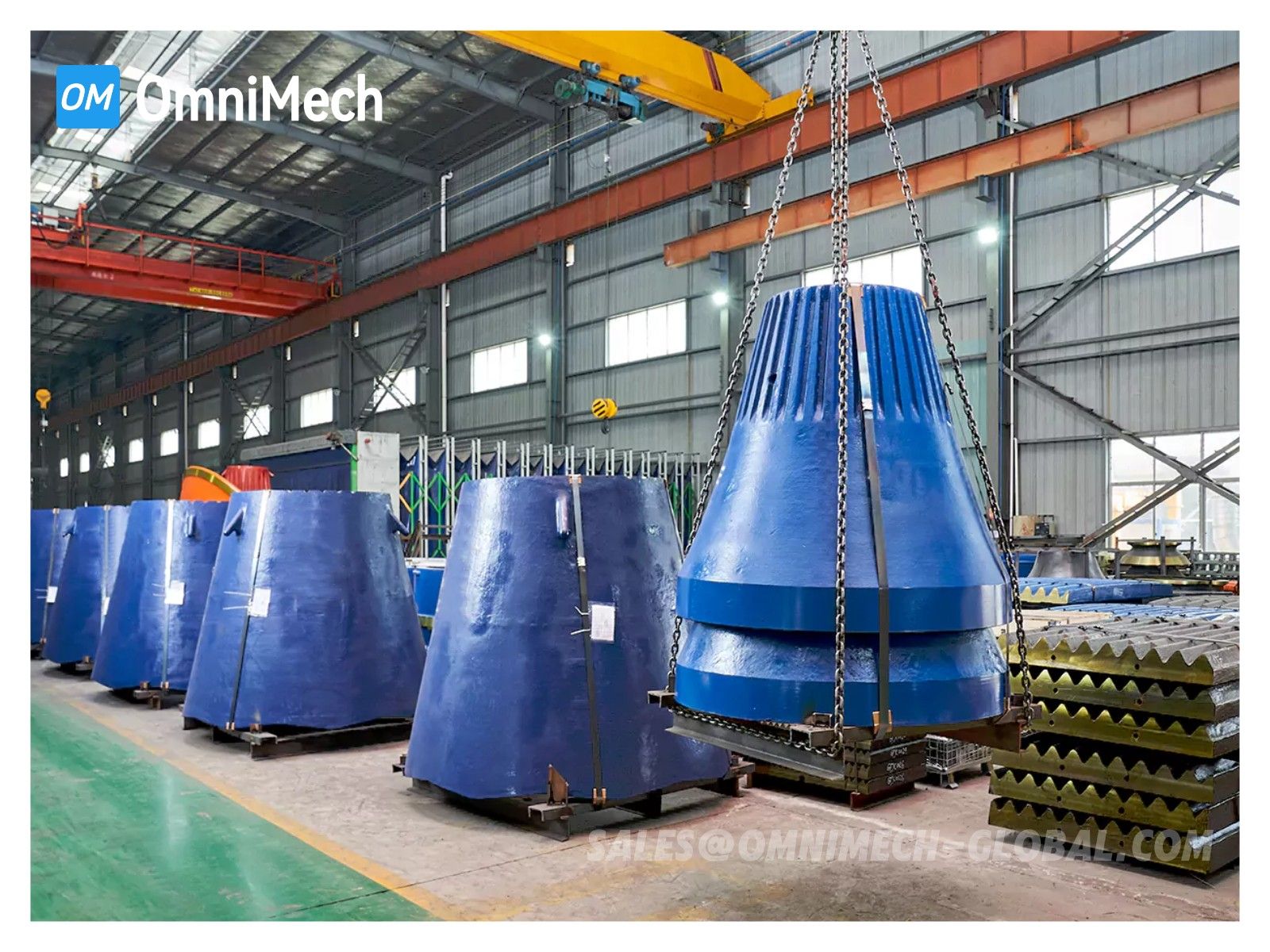 Suku cadang aus Metso crusher giratori - Mantel, konkaf untuk MK60 MK70 MK80